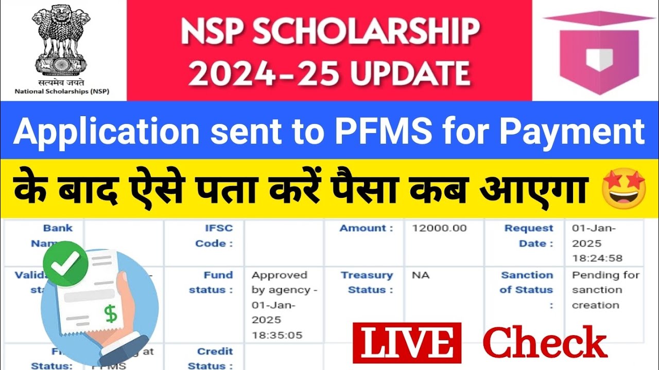 NSP Status Application Sent To PFMS For Payment | NSP Payment Kab Milega | Application Sent To Pfms