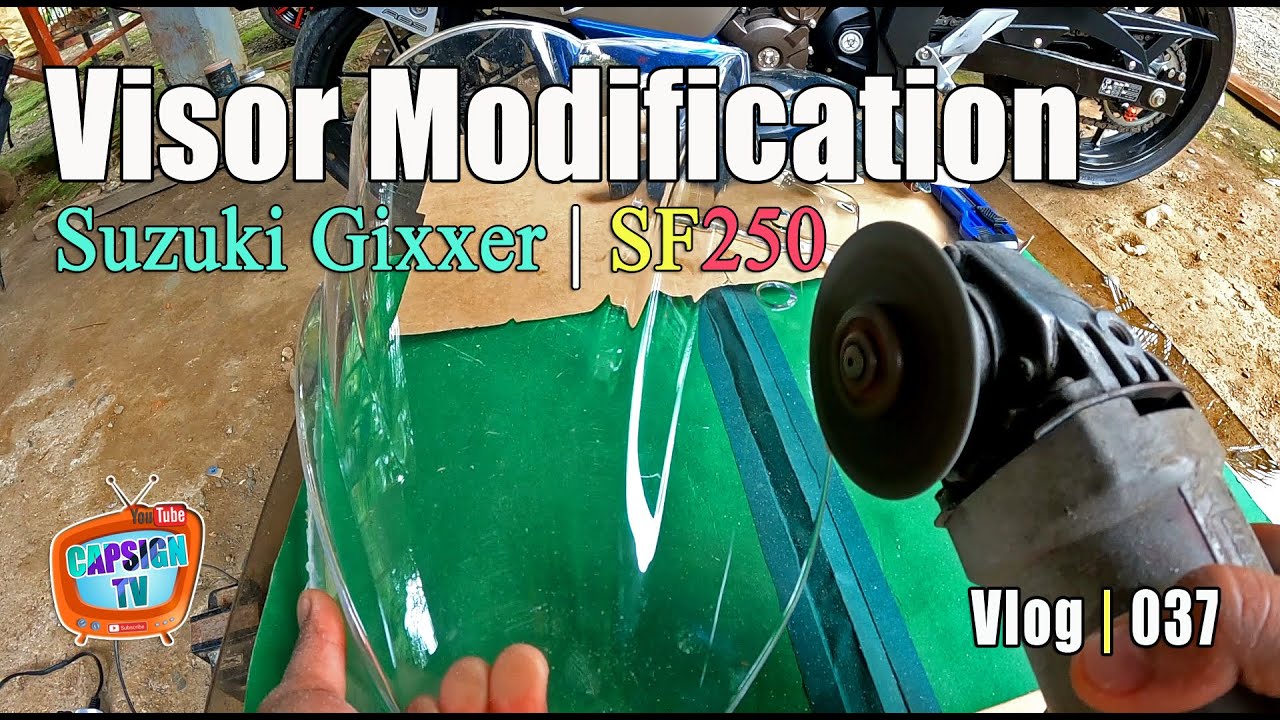HOW TO MODIFY WIND VISOR | Suzuki SF250 | Capsign TV