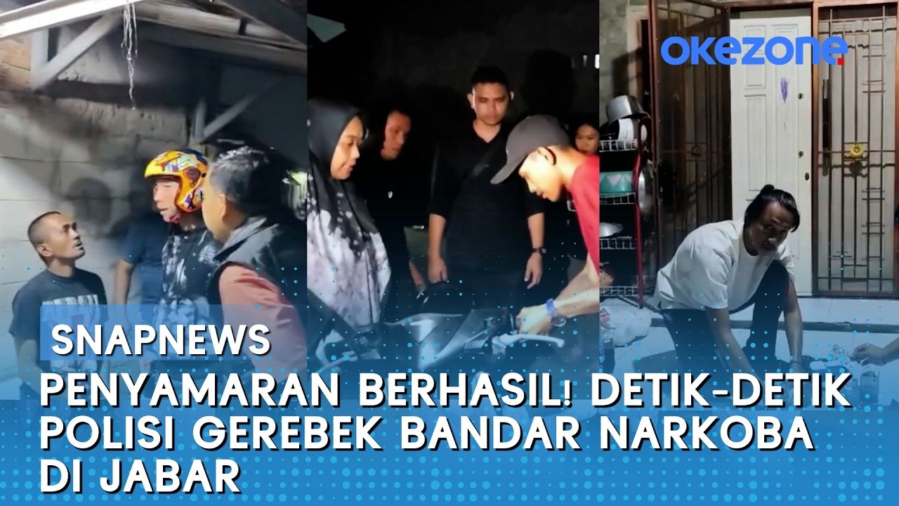 Penyamaran Berhasil! Detik-detik Polisi Gerebek Bandar Narkoba di Jabar, 4 Pelaku Tertangkap Basah