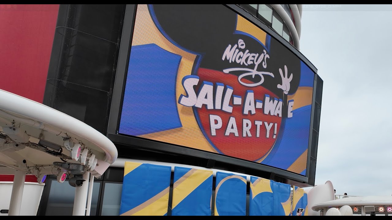 🎉 Disney Wonder Sail-A-Wave Party 2025 | Full Celebration on Deck! 🌊🚢