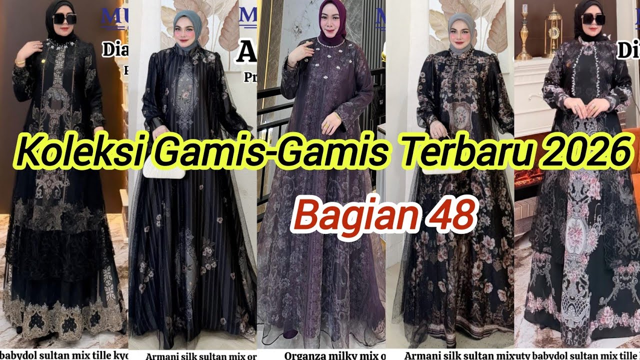 Koleksi Gamis-Gamis Terbaru 2026 Bagian 48