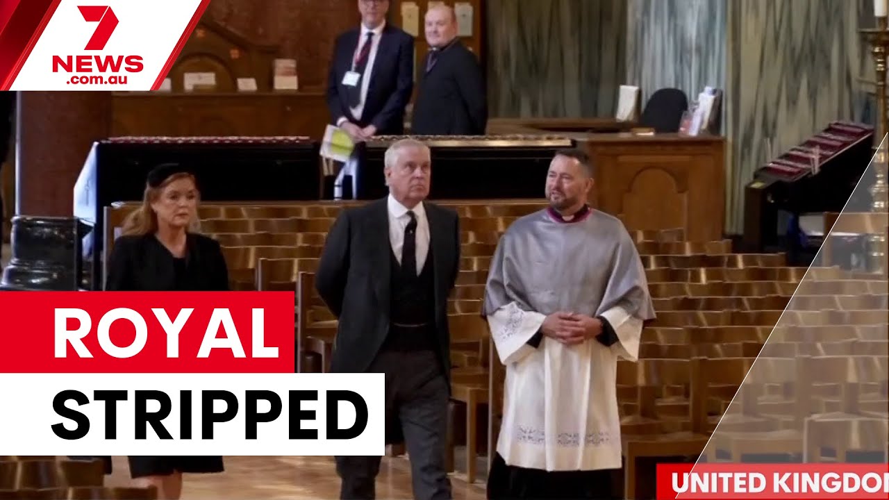 Andrew stripped of final military rank | 7NEWS