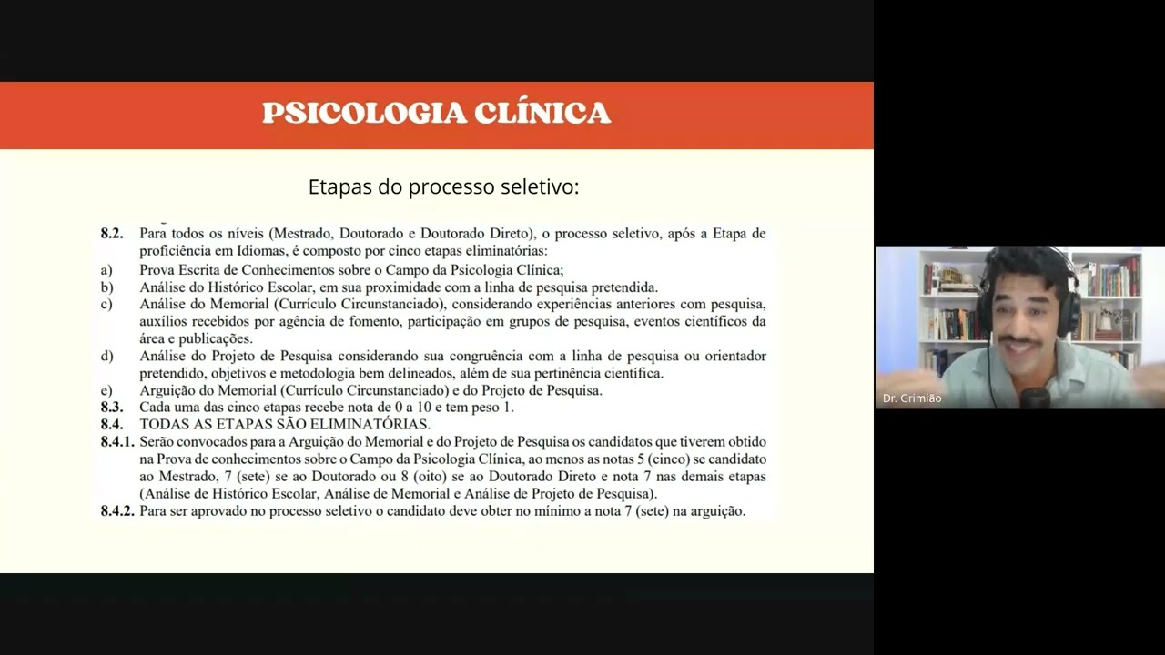 [USP] Mestrado em Psicologia - conhe&ccedil;a os Programas que v&atilde;o abrir em breve