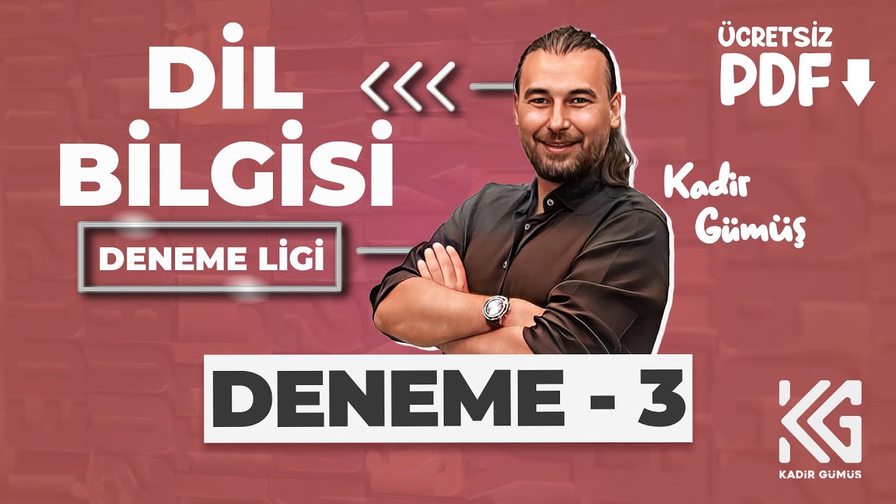 3. TYT 2025- DİL BİLGİSİ DENEME LİGİ- DENEME 3-KADİR GÜMÜŞ-PDF