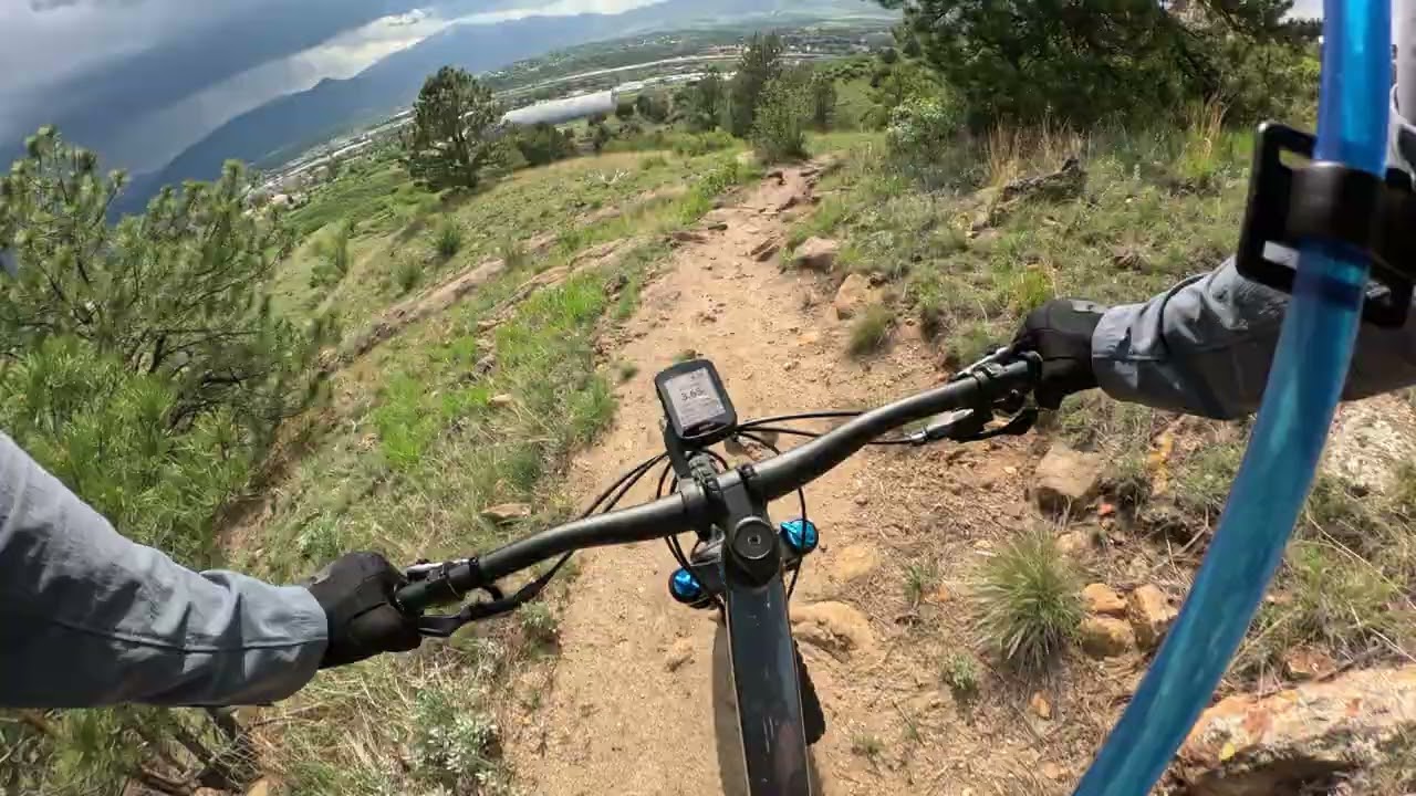 Ridgeline down Lori Cohen MTB
