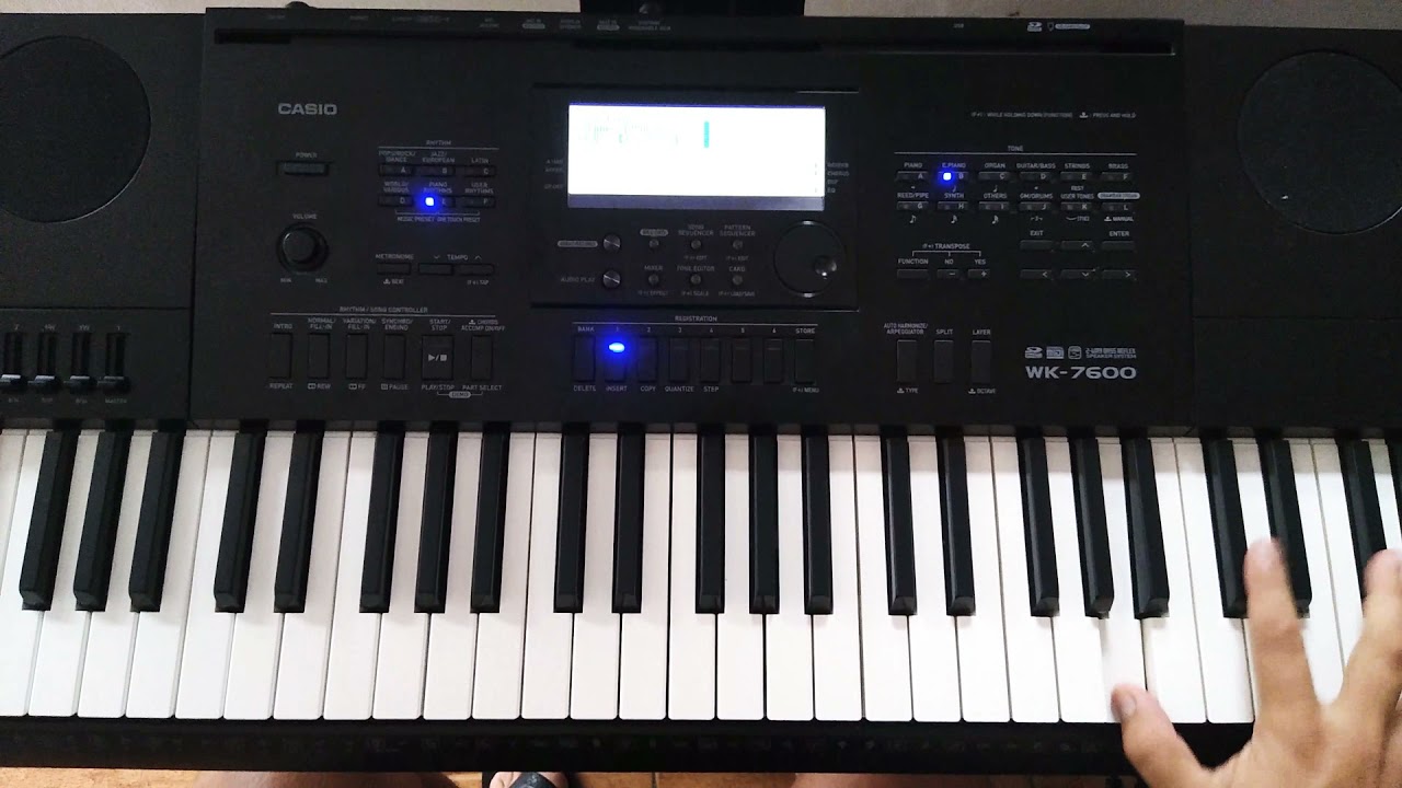 Demo Casio WK7600/CTK 7200 (Eps) Pianos  elétricos 🎼🎹🎼