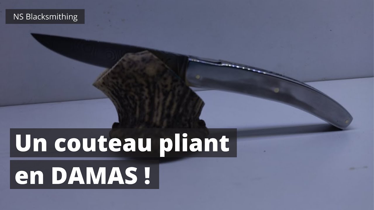 FABRICATION D'UN COUTEAU PLIANT EN DAMAS !