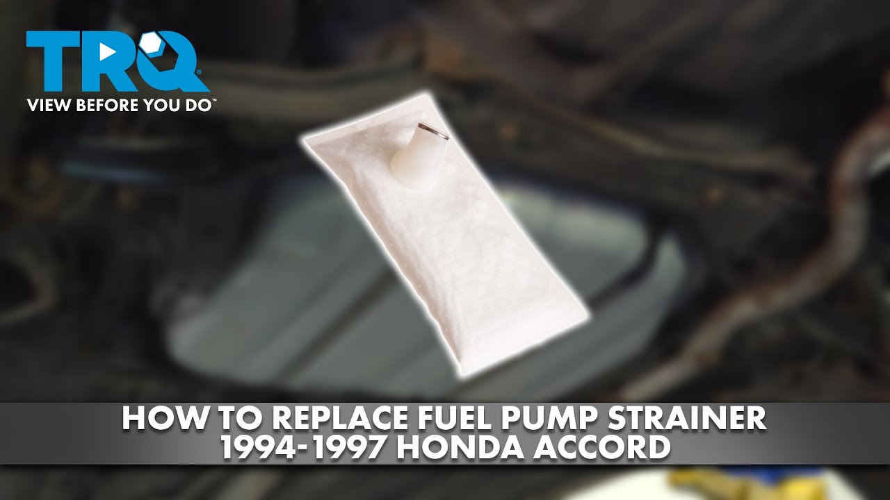 How to Replace Fuel Pump Strainer 1994-1997 Honda Accord