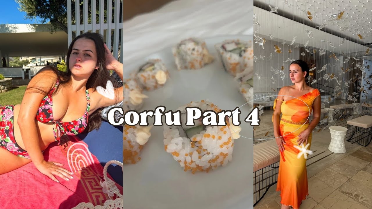 Corfu Travel Vlog Part 4 | Sushi Class, Gazebo Day & Holiday Finale 🍣🌴