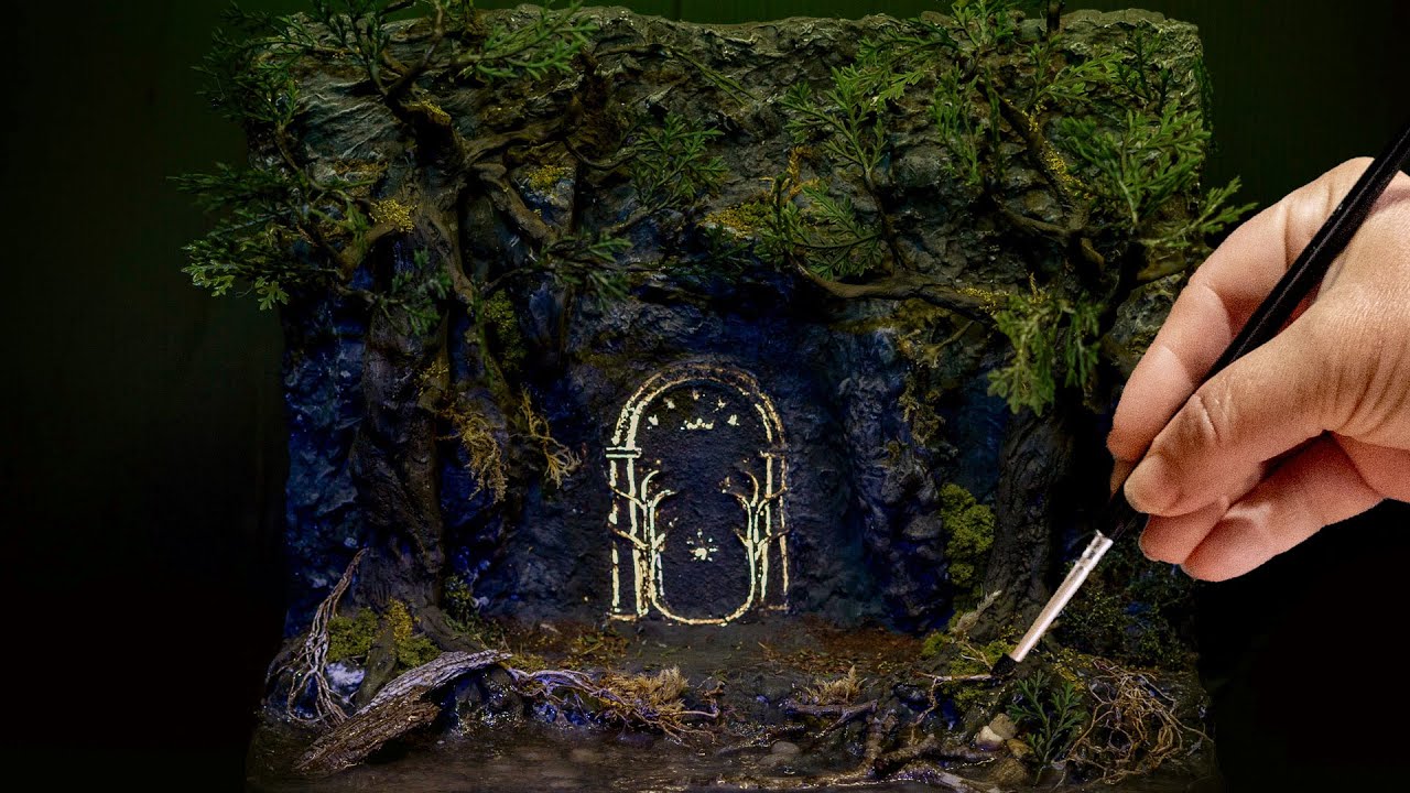 Building the Doors of Durin from Lord of the Rings | LOTR Diorama