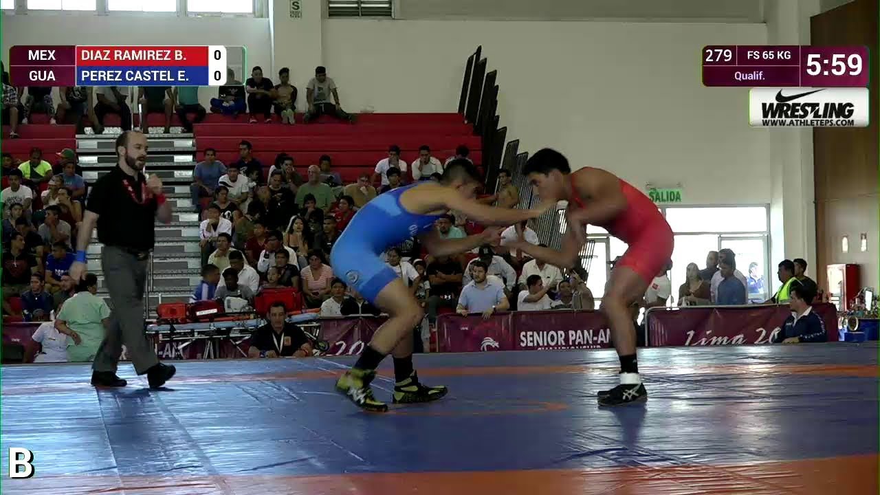 Qual. FS - 65 kg: B. DIAZ RAMIREZ (MEX) v. E. PEREZ CASTEL (GUA)