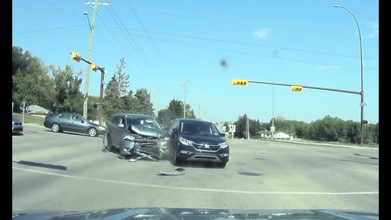 Bad Calgary Drivers Vol. 12 - Red Light Collisions, Gas Station Fools, Bad Merging and more