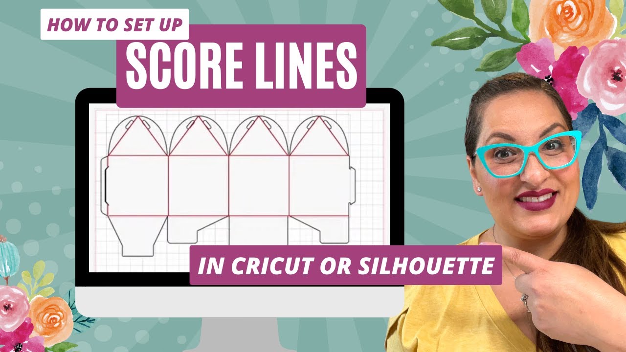 How to Set up Score Lines in Cricut Design Space and Silhouette Studio!
