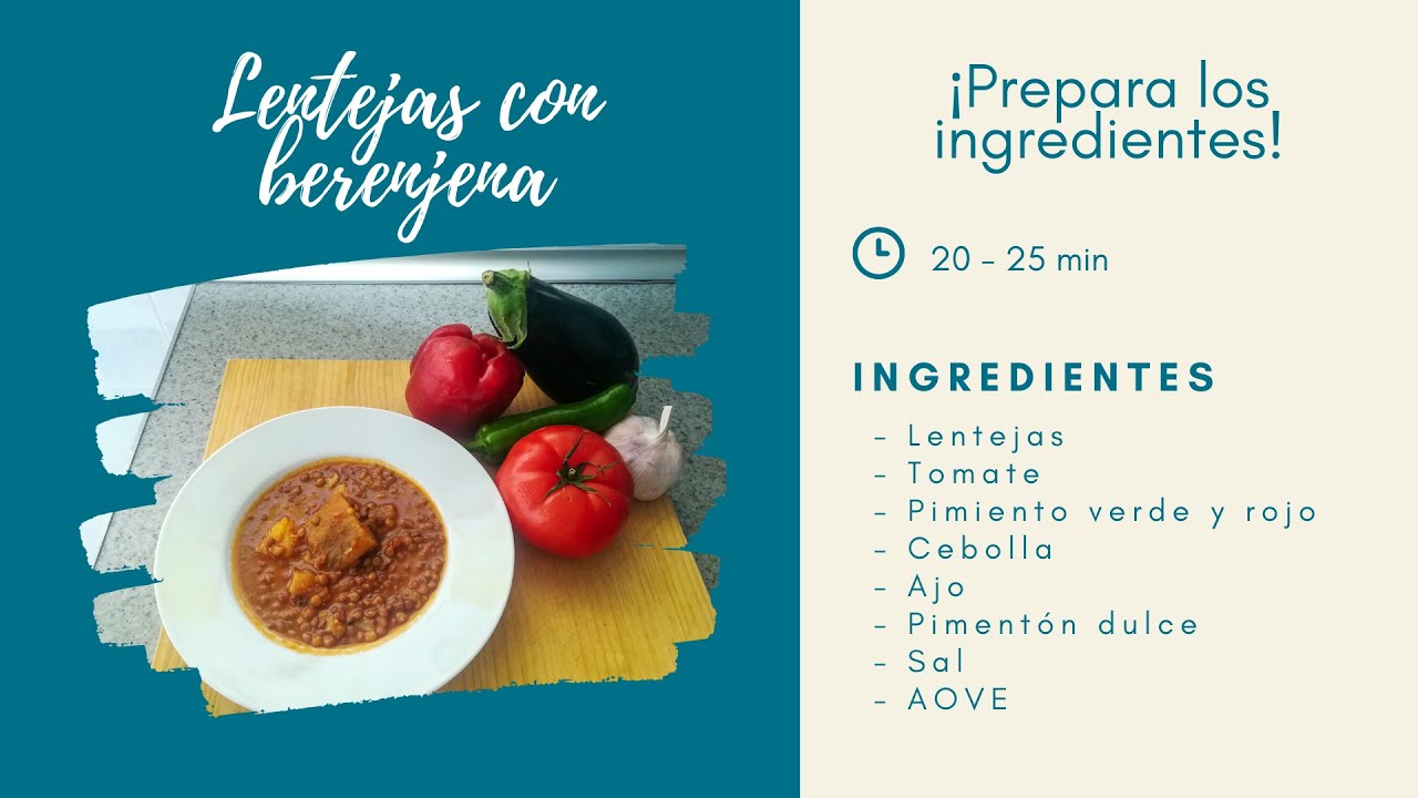 Lentejas con berenjenas