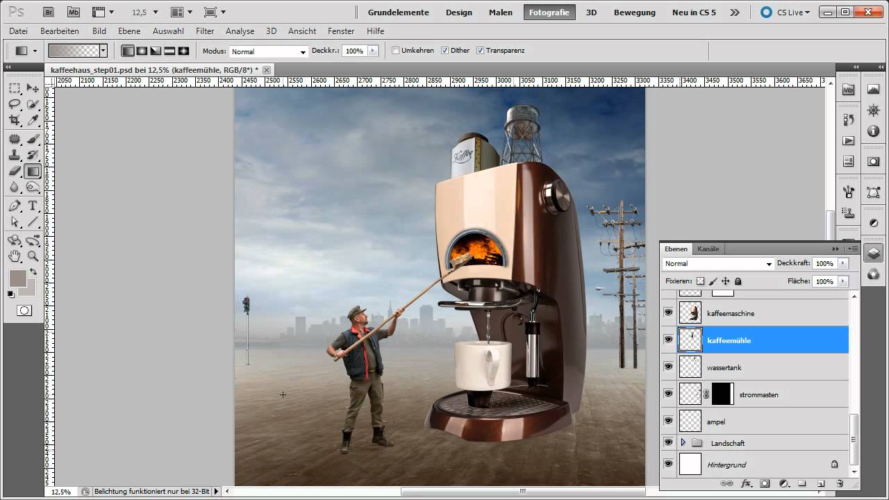 Eine Fantasie Landschaft erschaffen - Die Photoshop-Profis - Folge 22