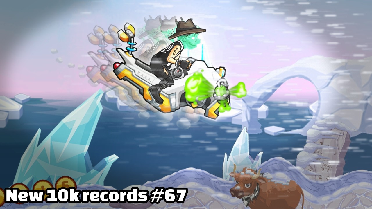 😔Wind makes this map bad - New 10k records #67 - Hill Climb Racing 2 🍣