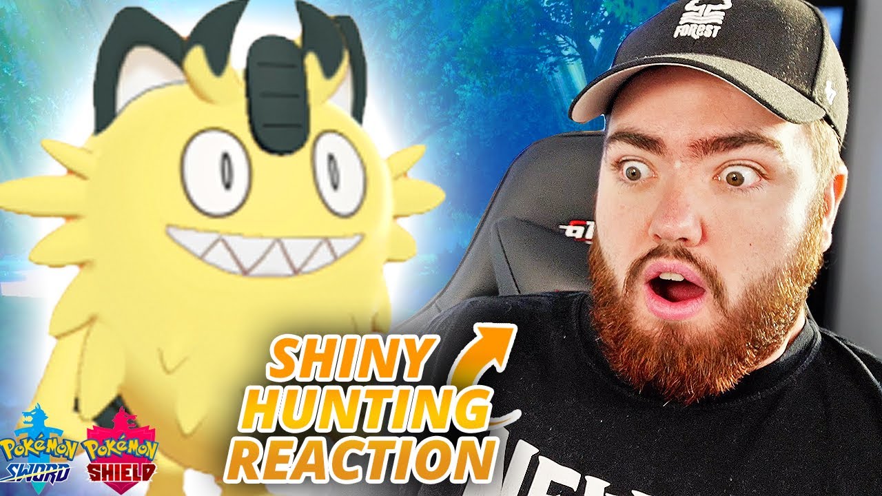 INSANE Shiny Reaction for Galarian Meowth on Pokemon Sword and Shield *2 SHINIES*