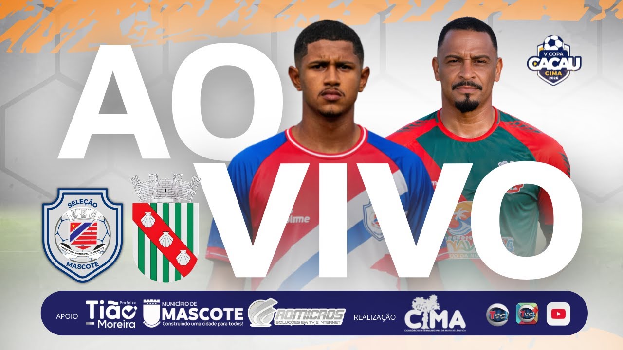 AO VIVO | Mascote x Canavieiras &ndash; V Copa Cacau CIMA | 2026 | TVC