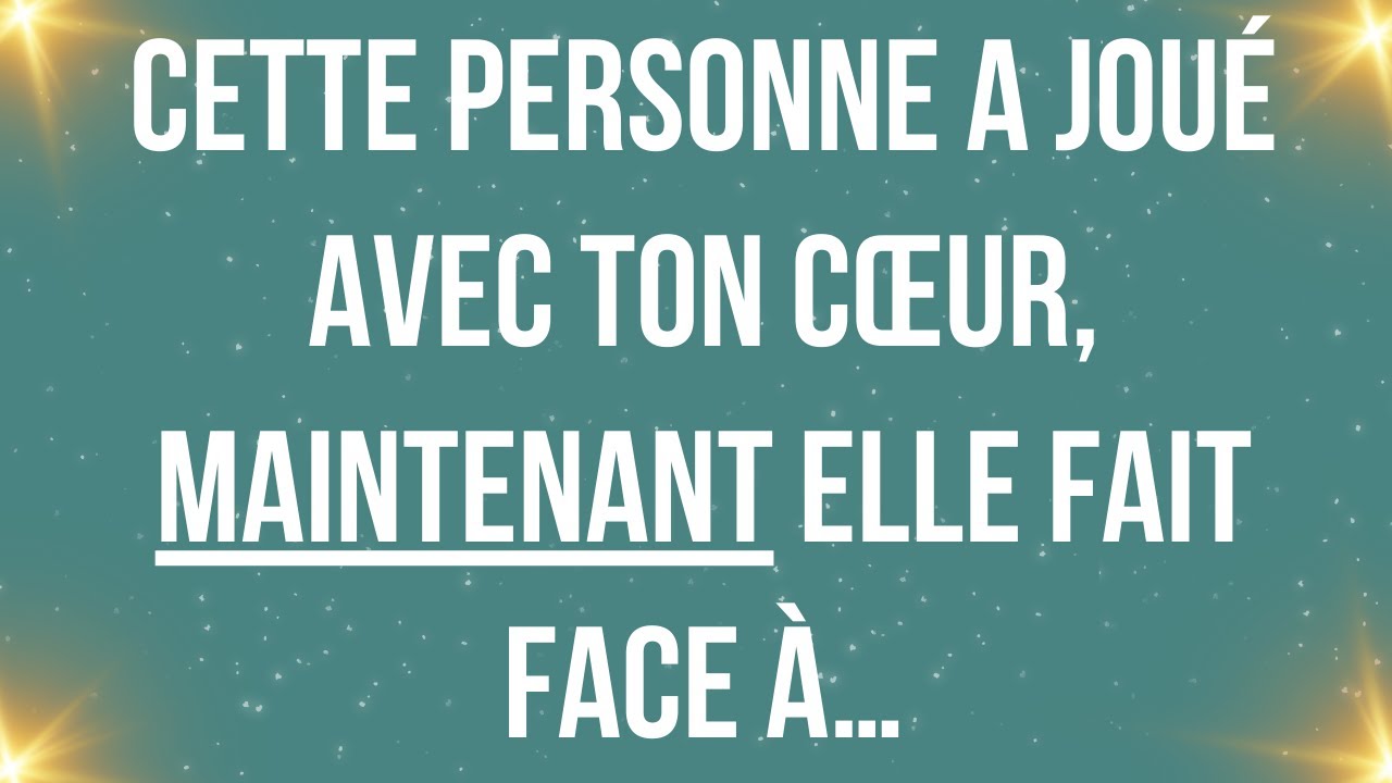 Cette personne a joué avec ton cœur, maintenant elle fait face à…