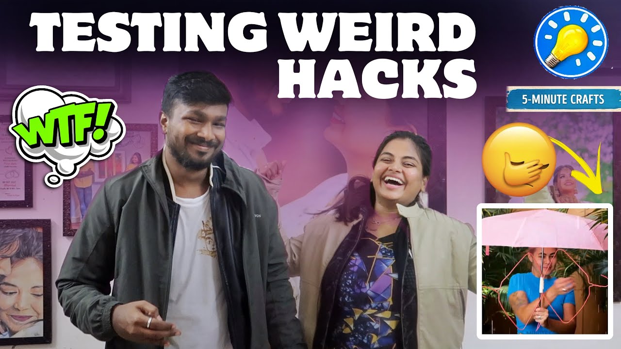 REACTING AND RECREATING WEIRD HACKS 😂😂 (Ena Karumam da) 😂