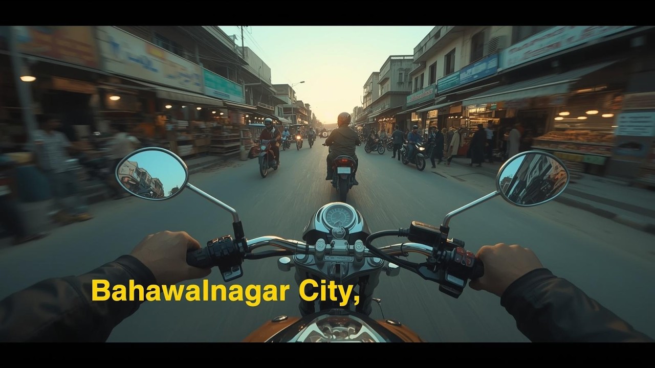Bike Tour Through Punjab Streets | Local Bazaars & City Roads