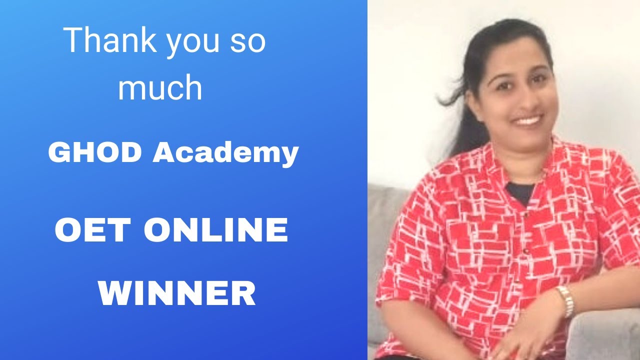 OET Winner | Tiju's Academy | The best OET Online and Offline Training Institute