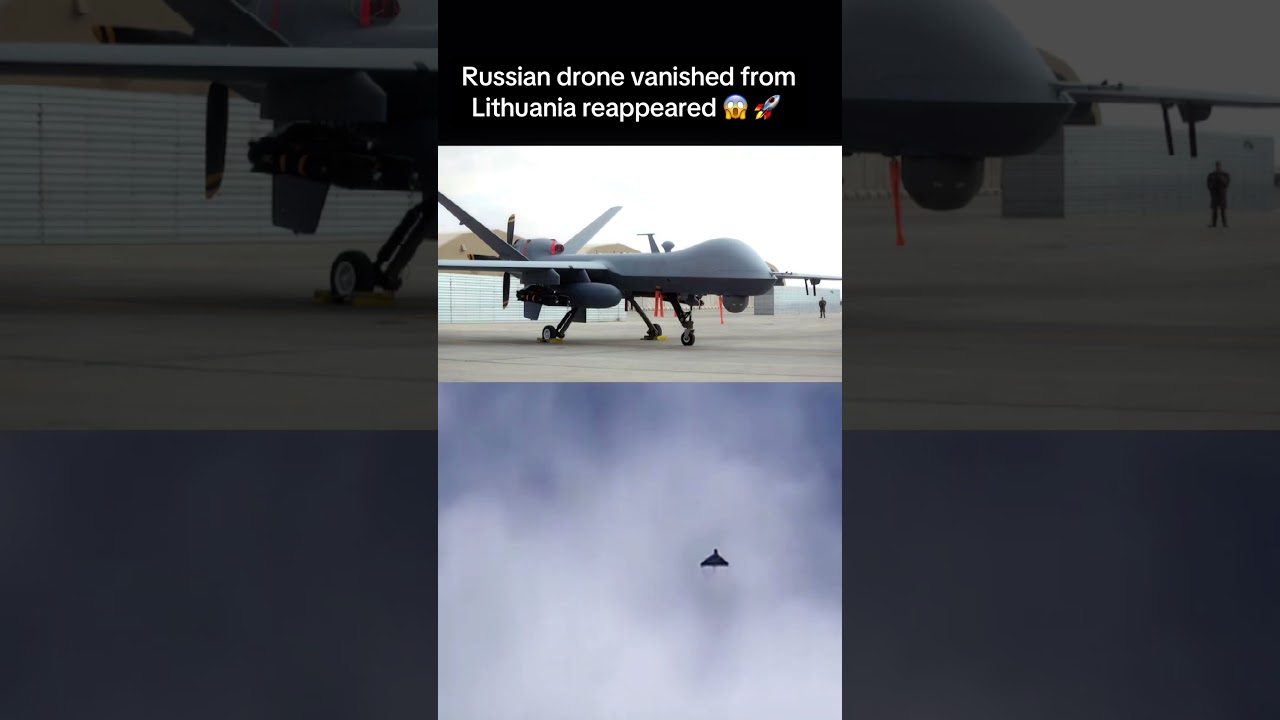 Vanished in Lithuania. Spotted near NATO base 🪖😱 #russia #drone #lithuania #nato #dronefootage