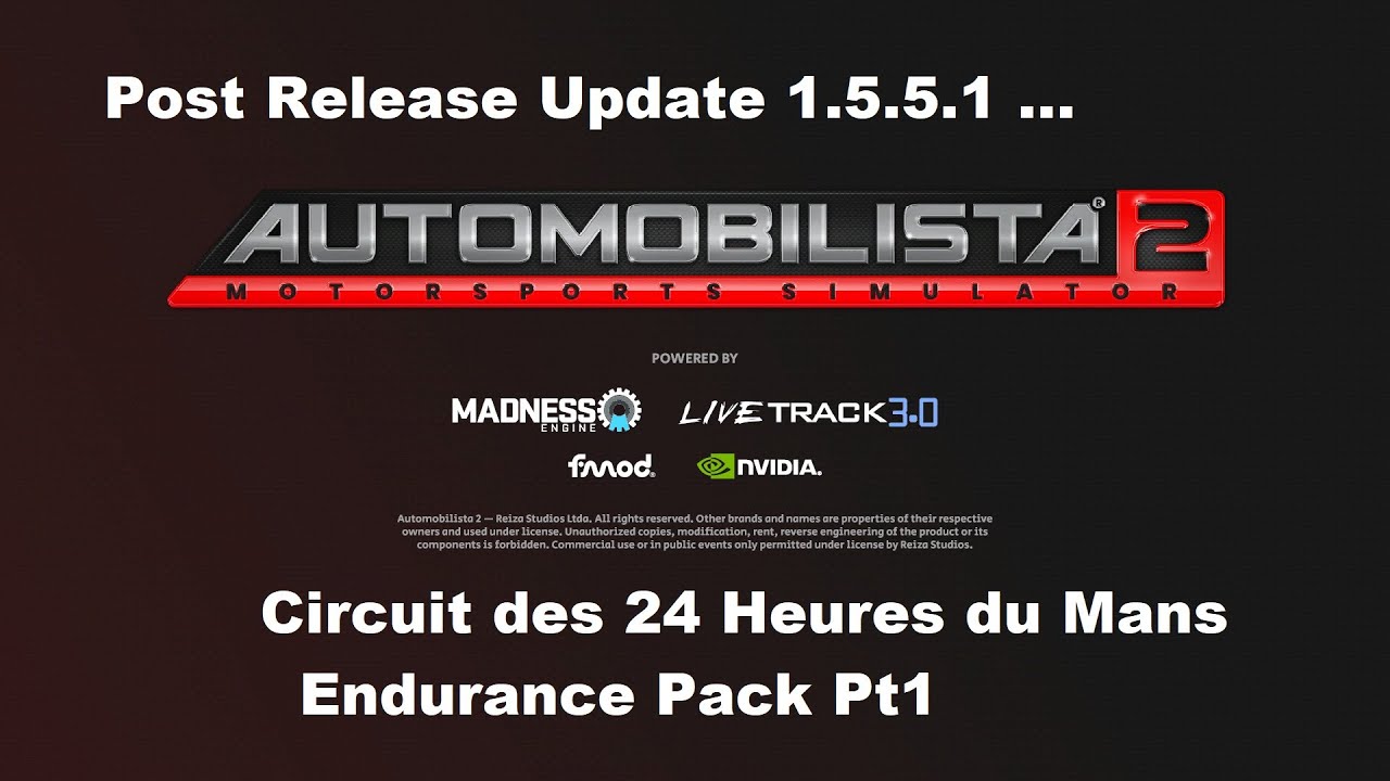 AMS2 Post Release Update 1.5.5.1