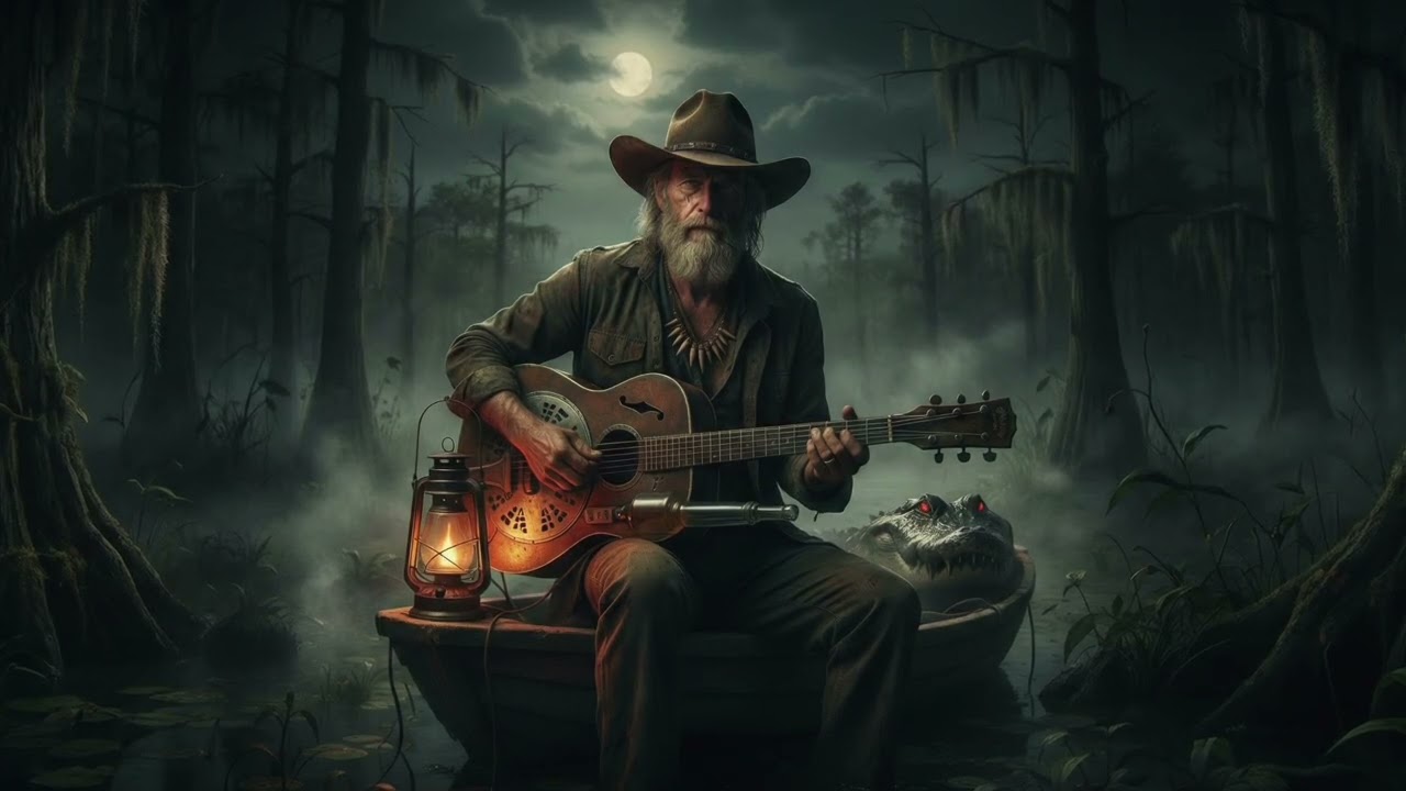 BLACKWATER BAYOU (Raw Guitar Ver.) 🐊 | 70s Dark Swamp Rock | 432Hz Deep Sound