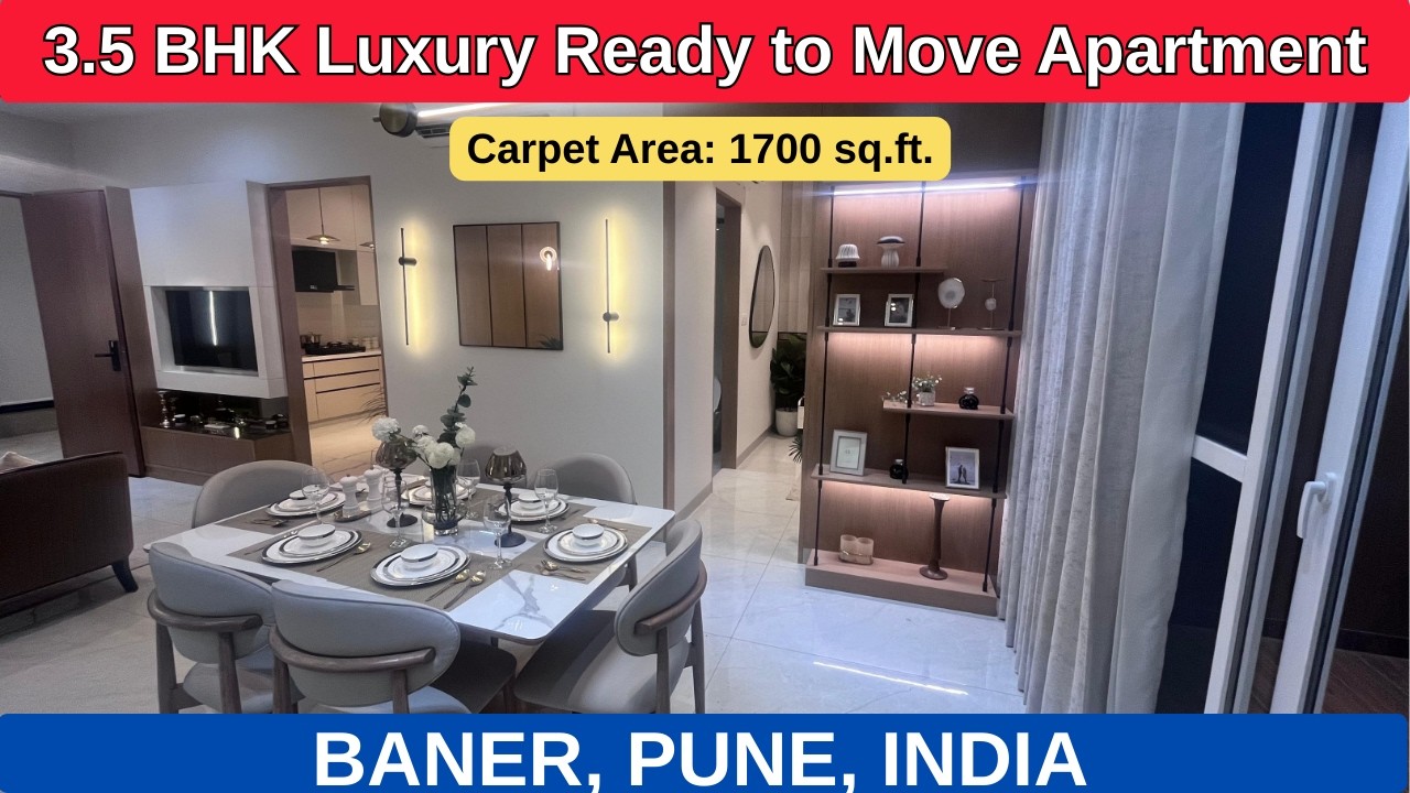 3.5 BHK Luxury Ready to Move Flat, Baner, Pune, India | +91 7420923928 #virathome #baner #pune
