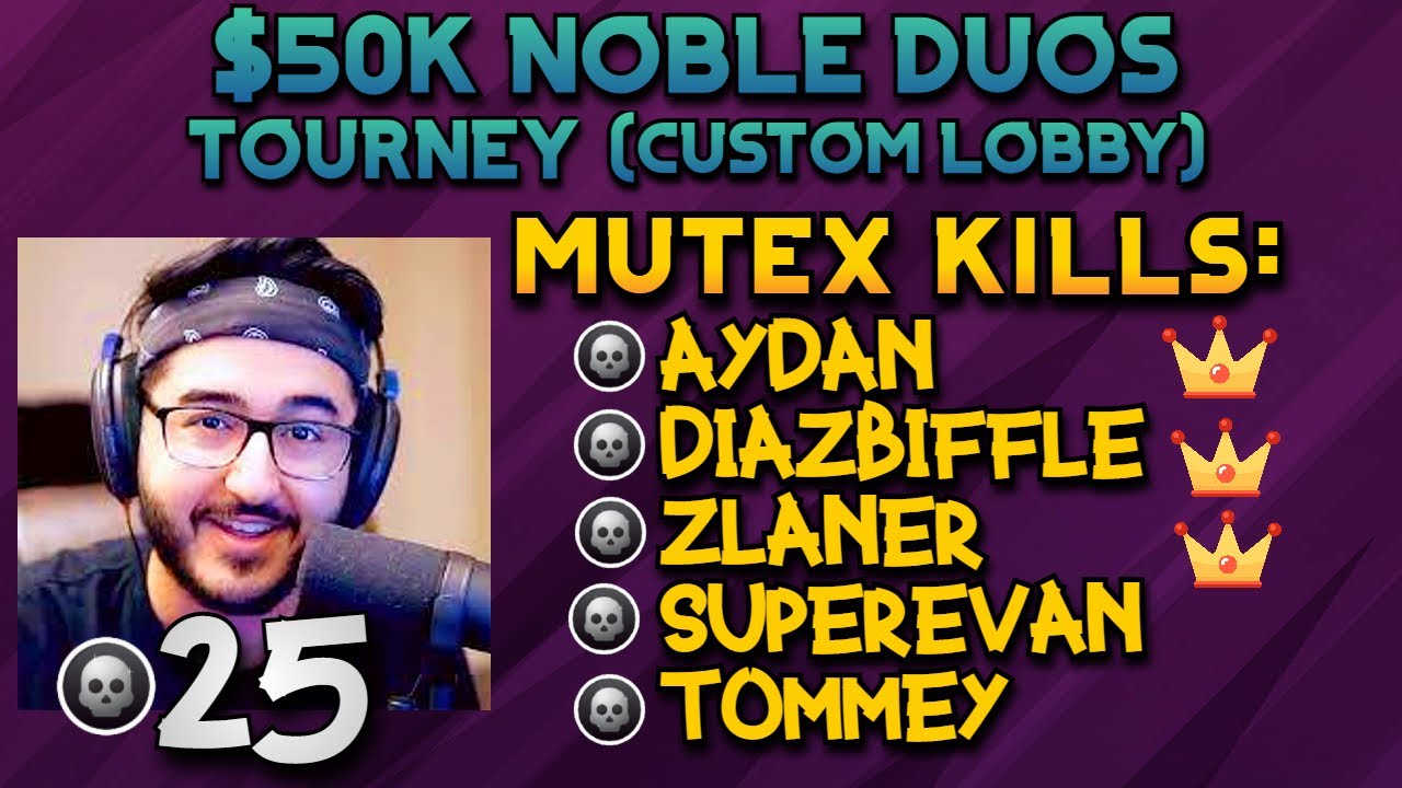 *NEW* WARZONE MUTEX Kills Aydan, Biffle, Zlaner, SuperEv, Tommey & More /50$K Noble Duos Tourney WIN