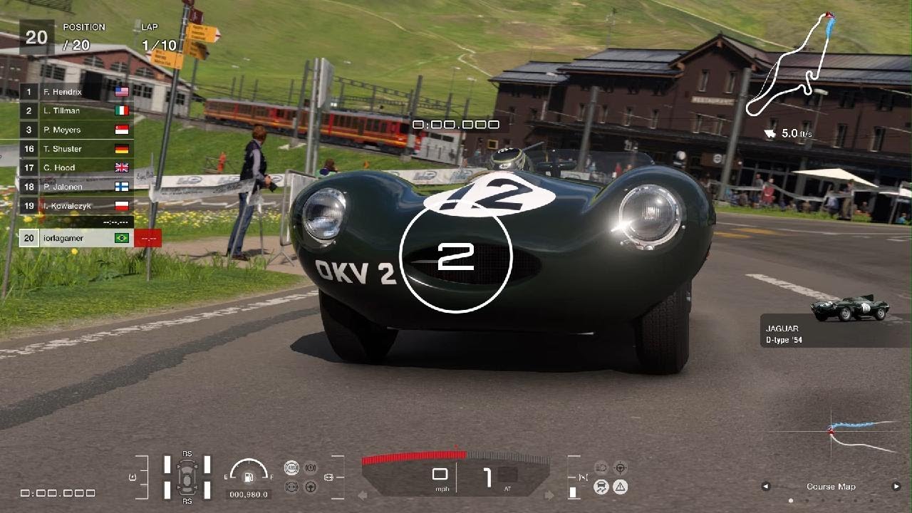 GT7 - Quick Race - Jaguar D' Type 1954 - Eiger Nordwand
