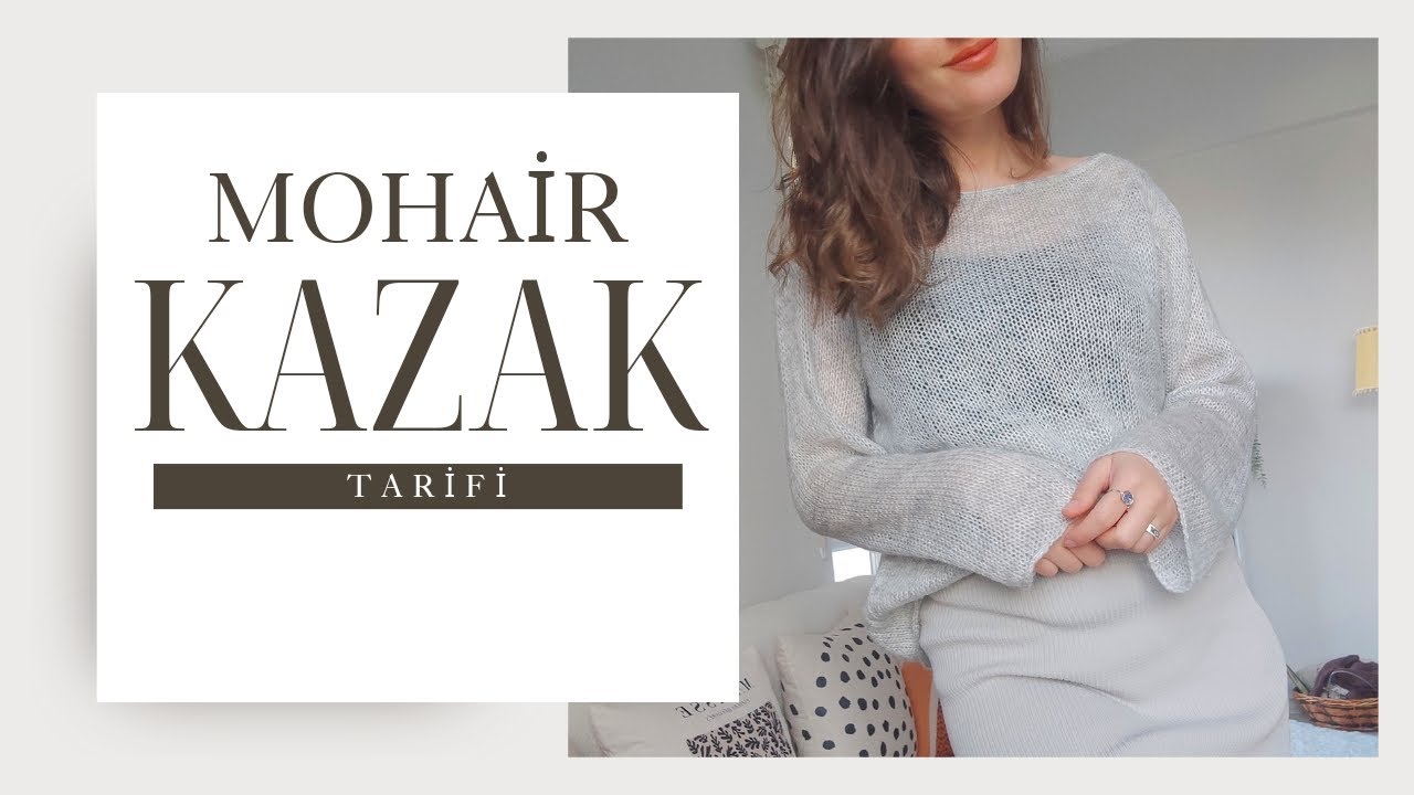 Mohair Salaş Kazak Tarifi.Angora İpten Kazak Yapımı.