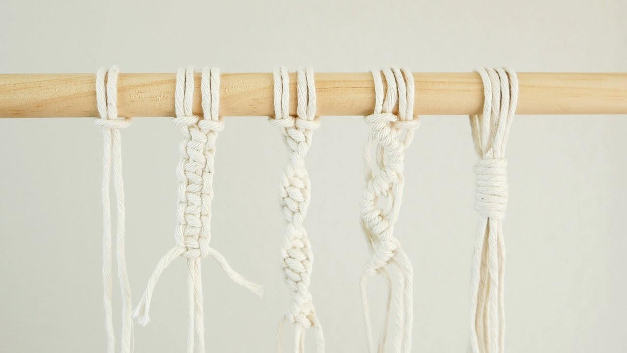 The ONLY macrame knots beginners need to know | Top 5 knots to get you started