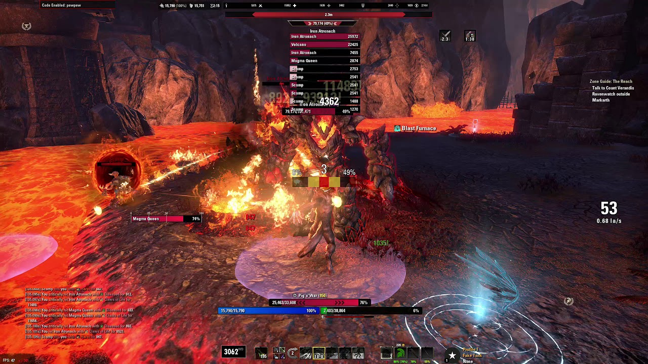 Magma Queen - First Attempt - Holy Fireballs - Elder Scrolls Online