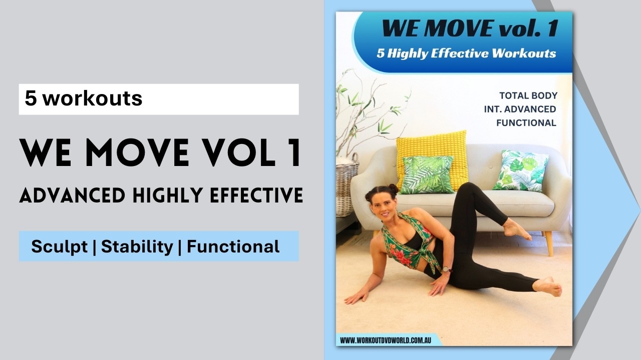We Move Series | 5 Advanced Cardio Sculpt & Functional Training Workouts | Buy now as download & DVD