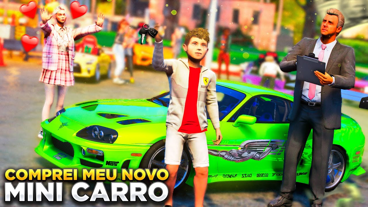 GTA V VIDA DE GÊMEOS | ENZO COMPROU UM MINI CARRO PRA IMPRESSIONAR A GAROTA POPULAR DA ESCOLA😍 |#02