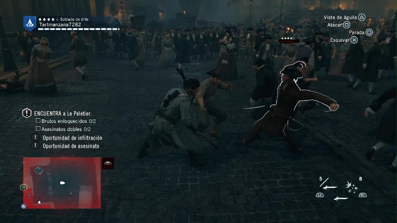 Assassin's Creed Unity siguiente templario derrotado