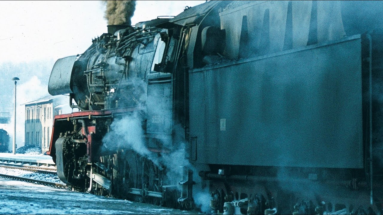 Ger&auml;uschkulisse des Bw Nossen mit 4xBR50  am 14.4.1979 mit Bildern vom  8.1.1982-ein Tonbild...