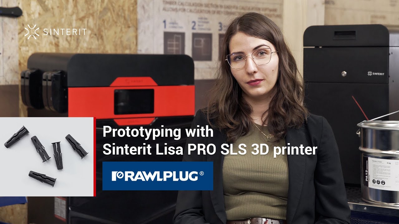 Prototyping with Sinterit Lisa PRO SLS 3D printer at Rawlplug