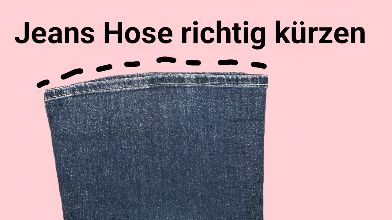 👖 Jeans Hose richtig kürzen – Schritt-für-Schritt Anleitung! ✂️