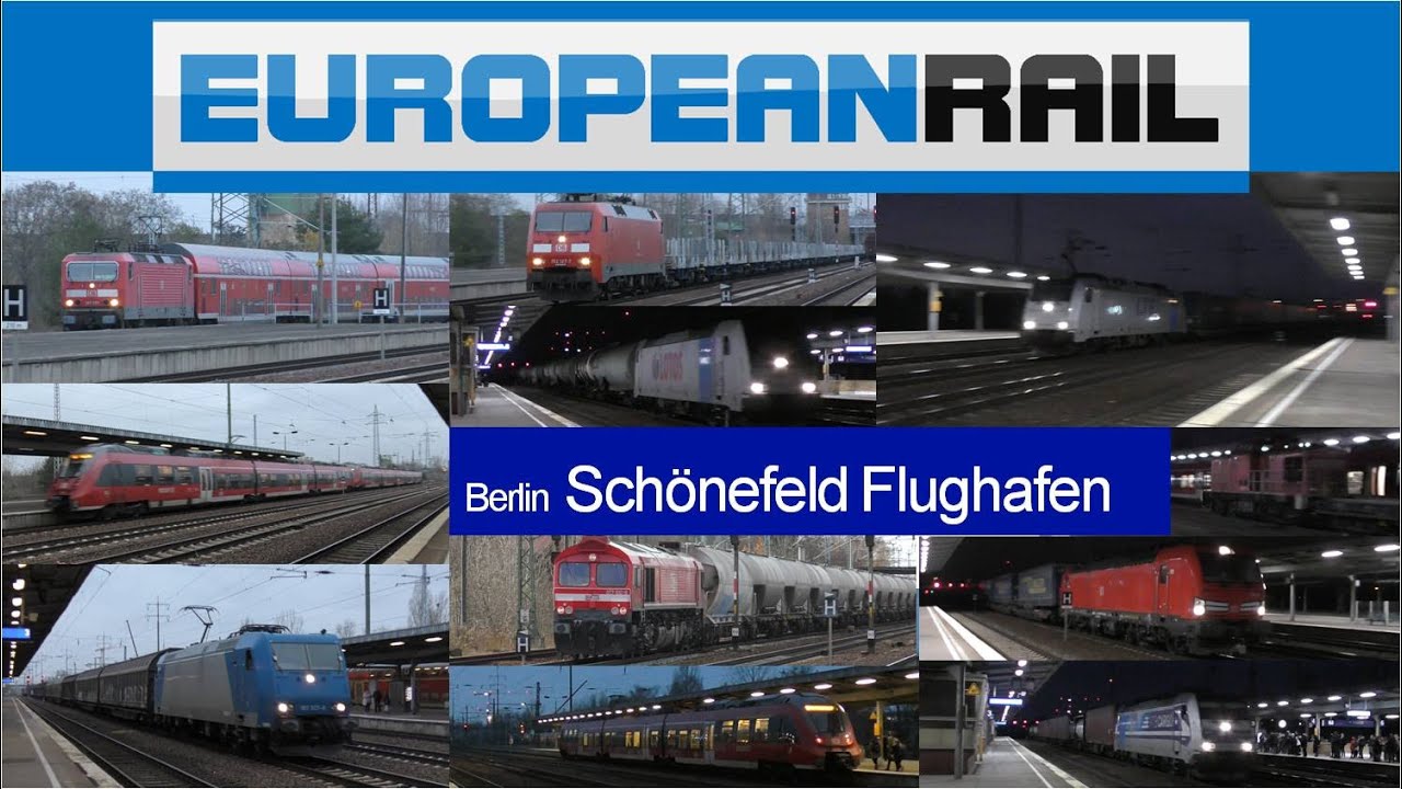 #Berlin2019 Deutsche Bahn & Freight trains - Berlin Schönefeld Flughafen Bahnhof Berliner Außenring
