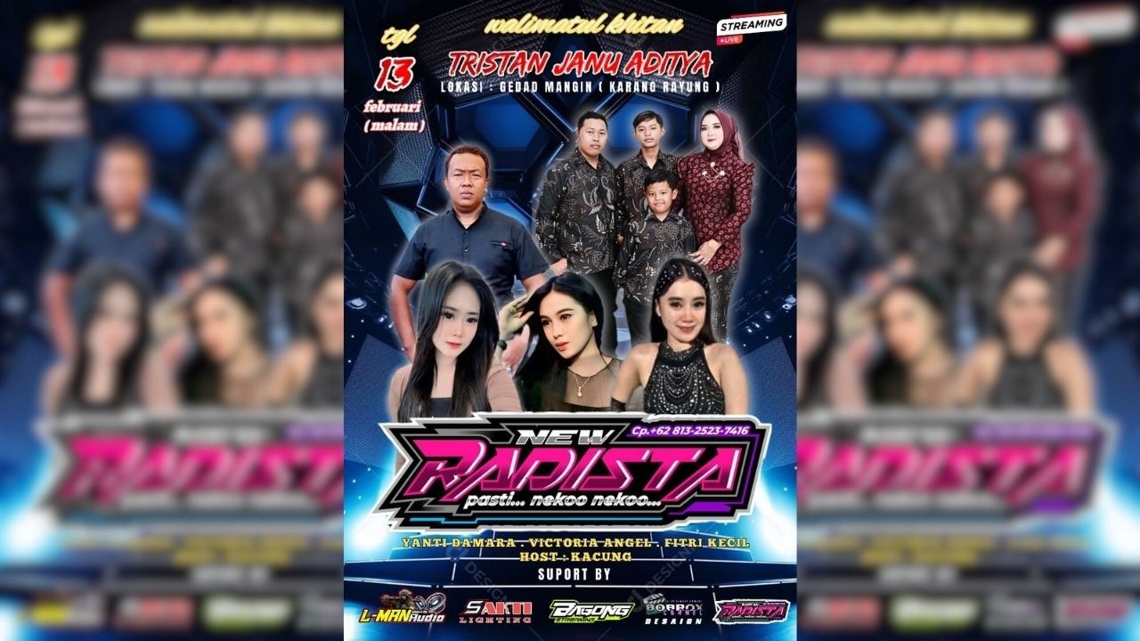 🔴#LIVE RADISTA MUSIC - KHITAN TRISTAN JANU ADITYA - L MAN AUDIO -  SAKTI LIGHTING - GEDAD13 FEB 2026