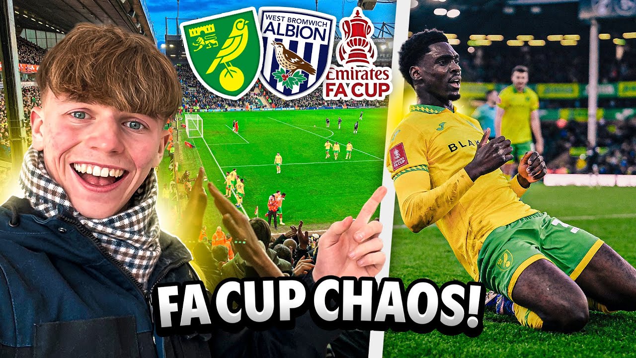 LATE CHAOS in the FA CUP as NORWICH CITY knock out WEST BROM! Norwich City vs West Bromwich Albion