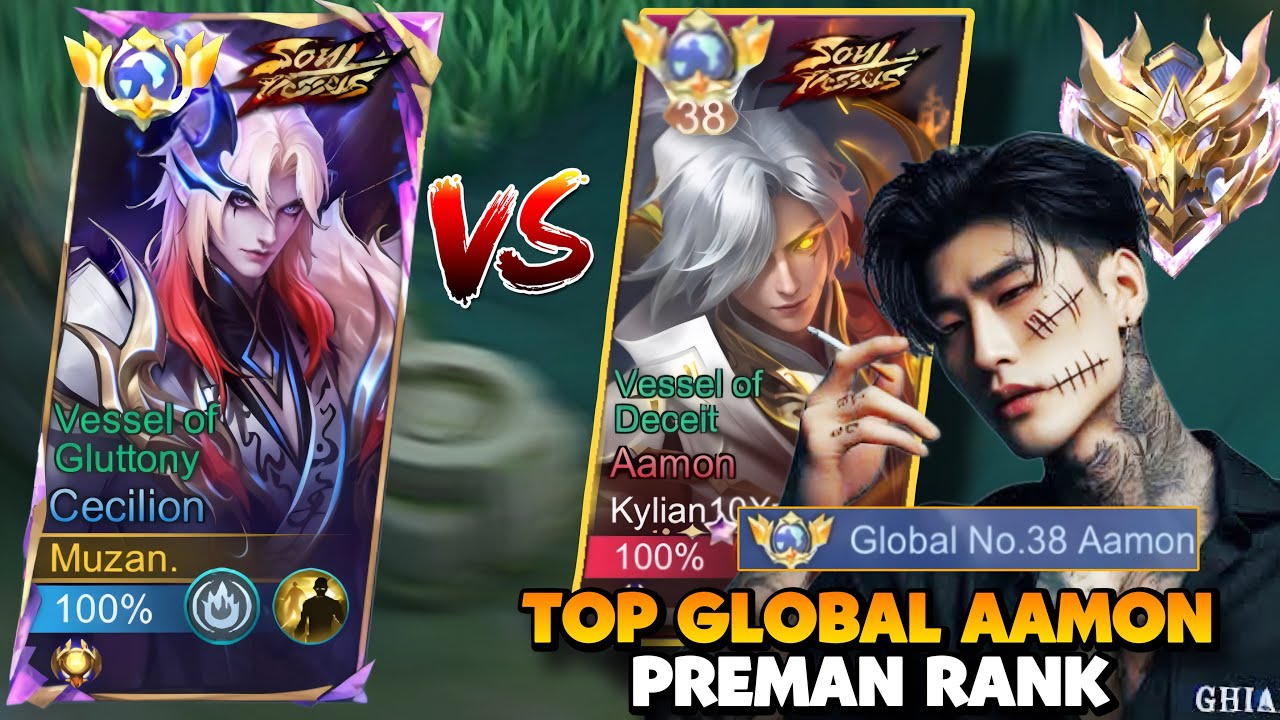 NGERI SEKALI !! Top Global Cecilion Vs Top Global Aamon Adu Skin SOUL VESEL TERSANGAR | MLBB