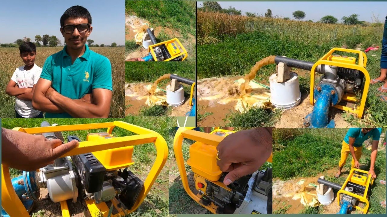 ₹50 में एक घंटा चलेगा। 35 फुट गहराई। 2.5 इंच पाइप में पानी निकालेगा। Tubewell with Pump & Engine