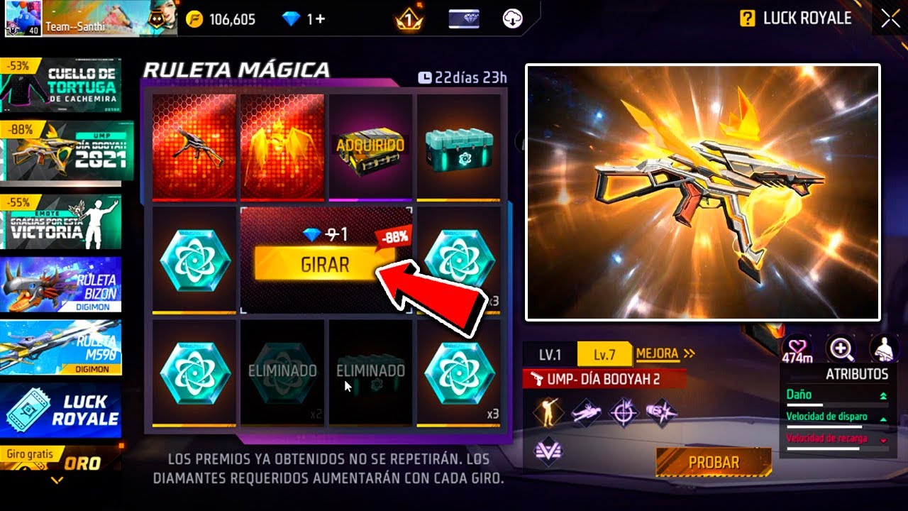 1 DIAMANTE EL PRIMER GIRO UMP EVOLUTIVA SUPERMERCADO EN BRASIL GRATIS MAC10