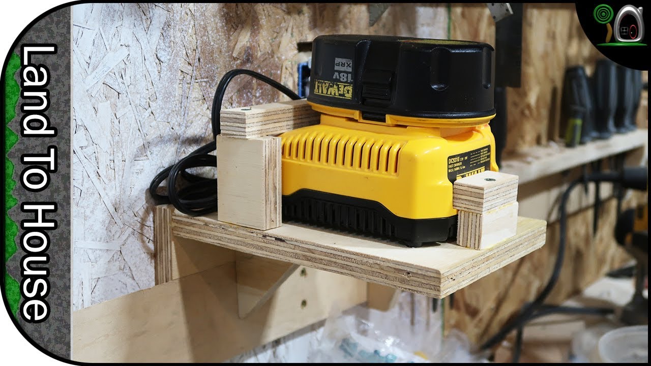 Battery Charger French Cleat - Build a Workshop #60