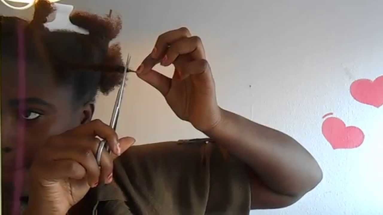 PDEA Tutorial || Afrohaare Spitzen schneiden