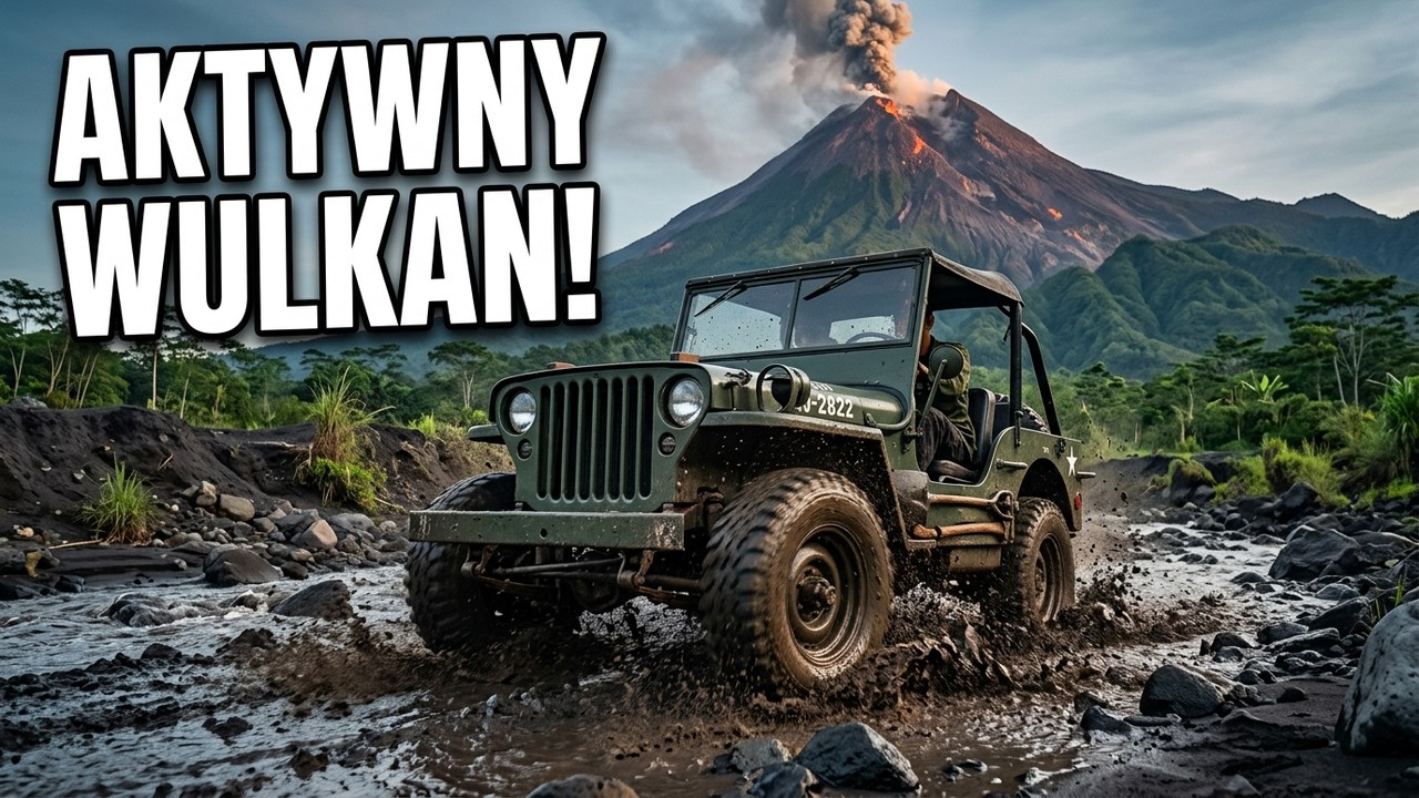 Tak wygląda off-road pod aktywnym wulkanem Merapi